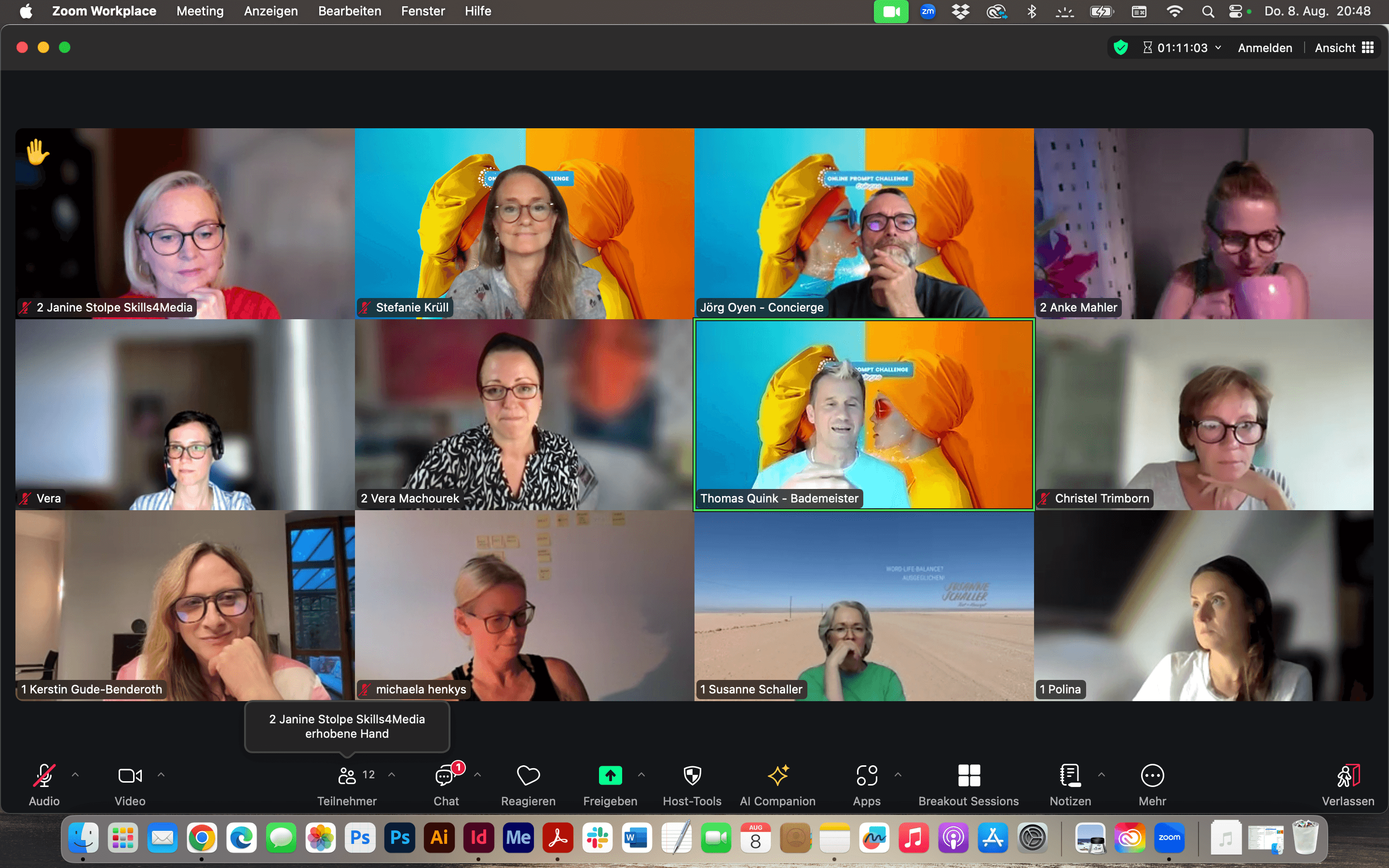 Achtung Damensauna! Die 1. ONLINE Prompt Challenge