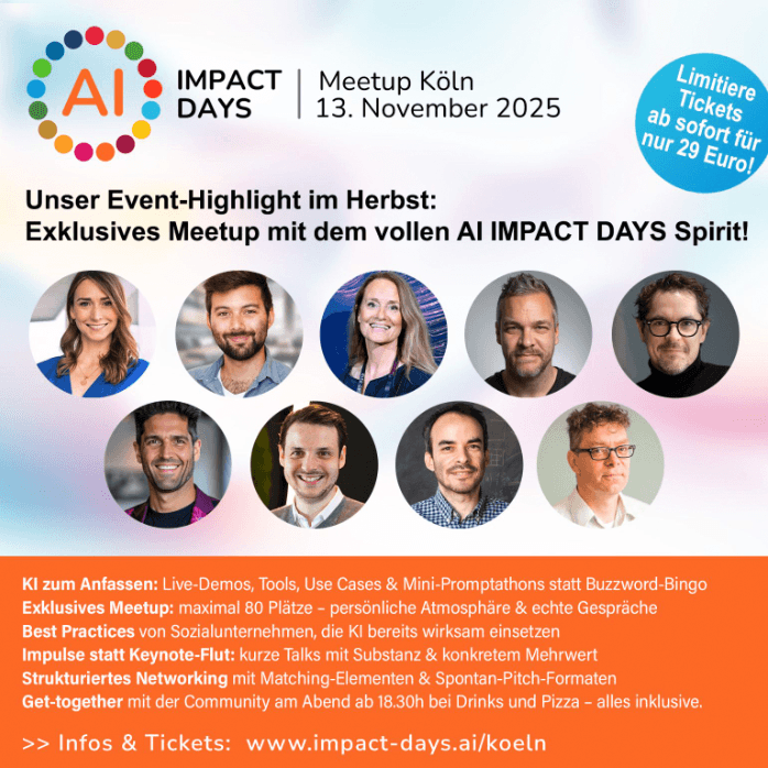 GMKI unterstützt die AI Impact Days!